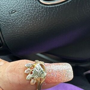 Nature-Inspired Gold Leaf Ring